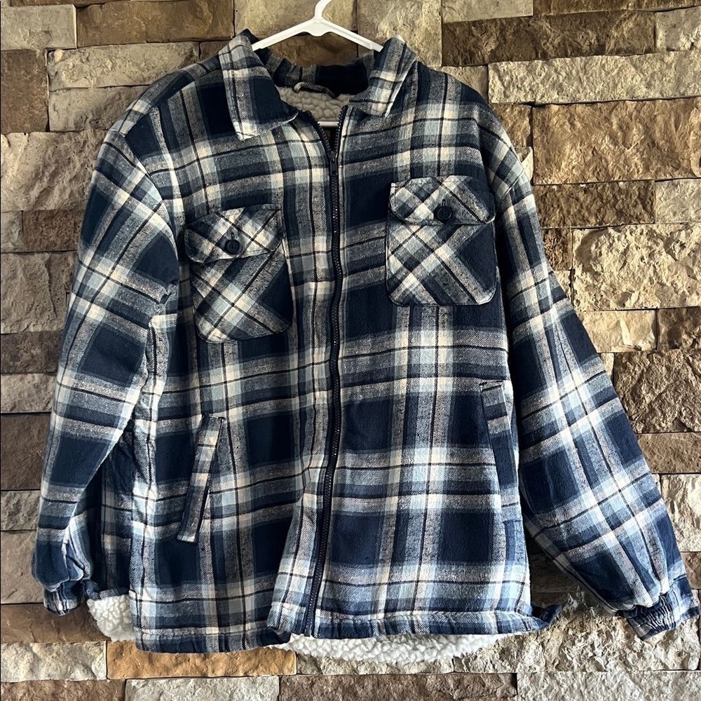 Northwest Territory Blue and White Plaid Jacket